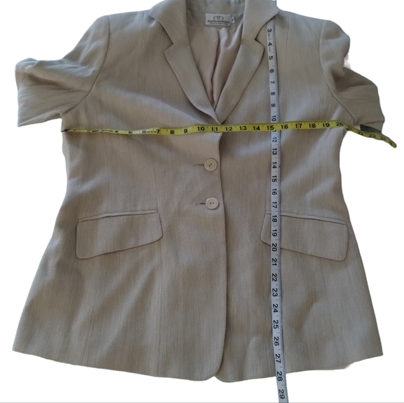 Marisa Minicucci Viscose/ Poly Jacket Blazer Double Button Padded Lined Size 14 - Picture 3 of 11